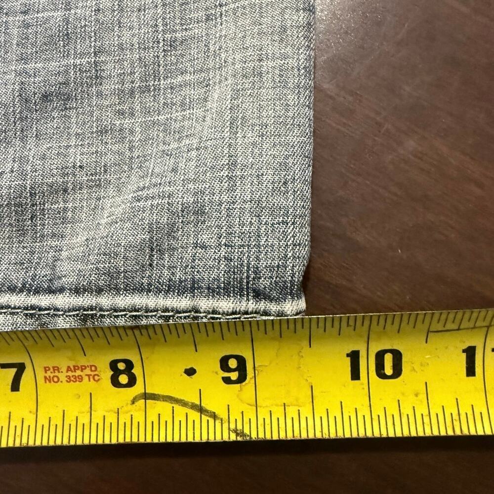 Y2K Ecko Unltd Bootcut Jeans Men’s 34 Gray Blue Wash Baggy - Picture 6 of 8